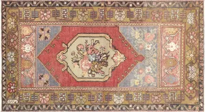 Vintage Turkish Oushak Rug - 3'2" x 5'10"