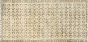 Vintage Turkish Oushak Rug - 4'10" x 10'2"