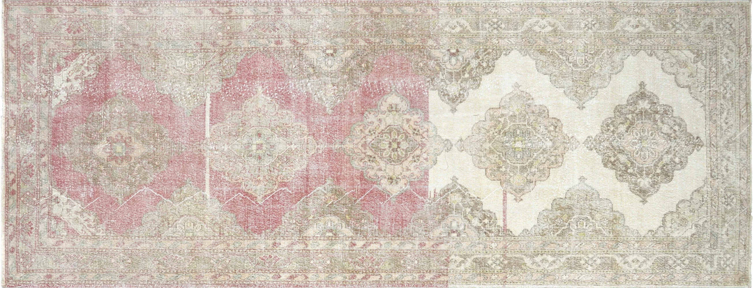 Vintage Turkish Oushak Rug - 4'11" x 13'