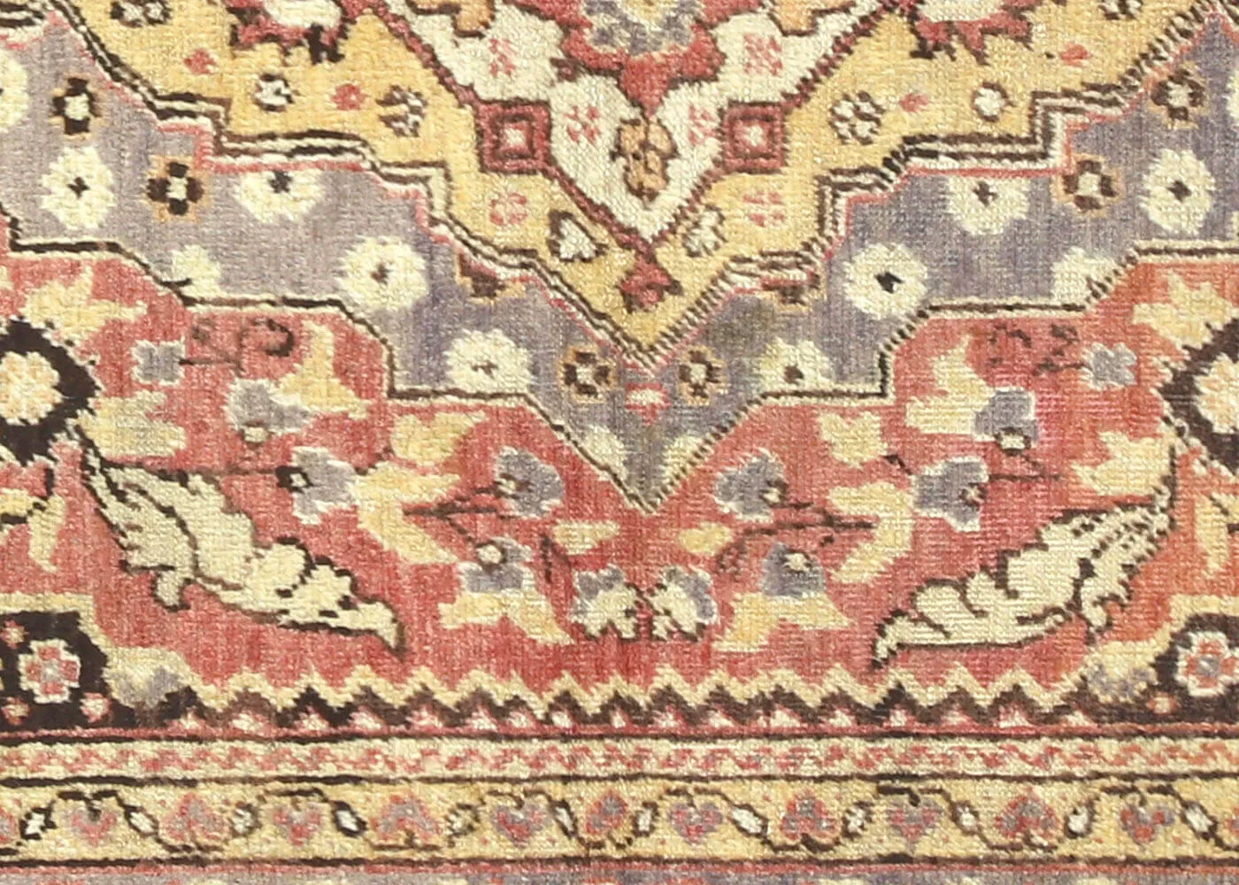 Vintage Turkish Oushak Rug - 4'3" x 5'11"
