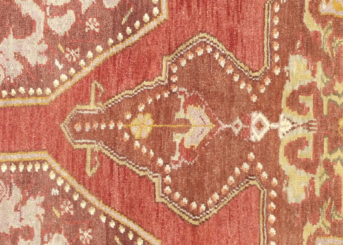 Vintage Turkish Oushak Rug - 4'4" x 6'4"