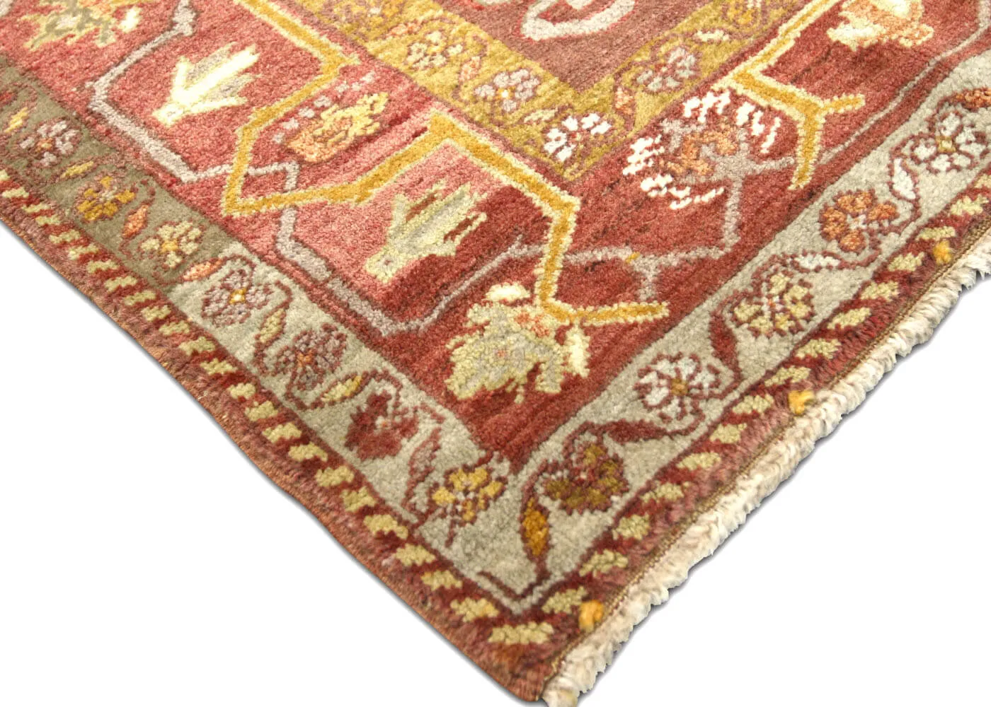 Vintage Turkish Oushak Rug - 4'4" x 6'4"