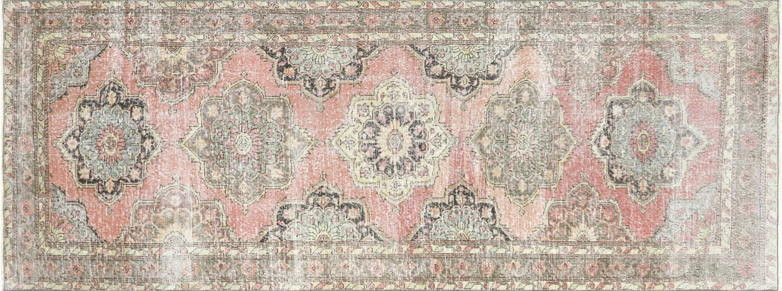 Vintage Turkish Oushak Rug - 4'7" x 12'1"