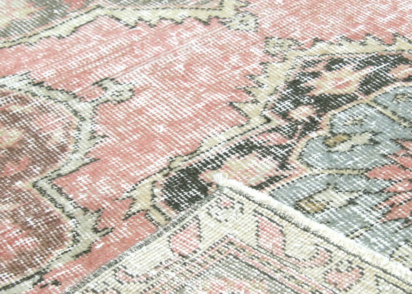 Vintage Turkish Oushak Rug - 4'7" x 12'1"