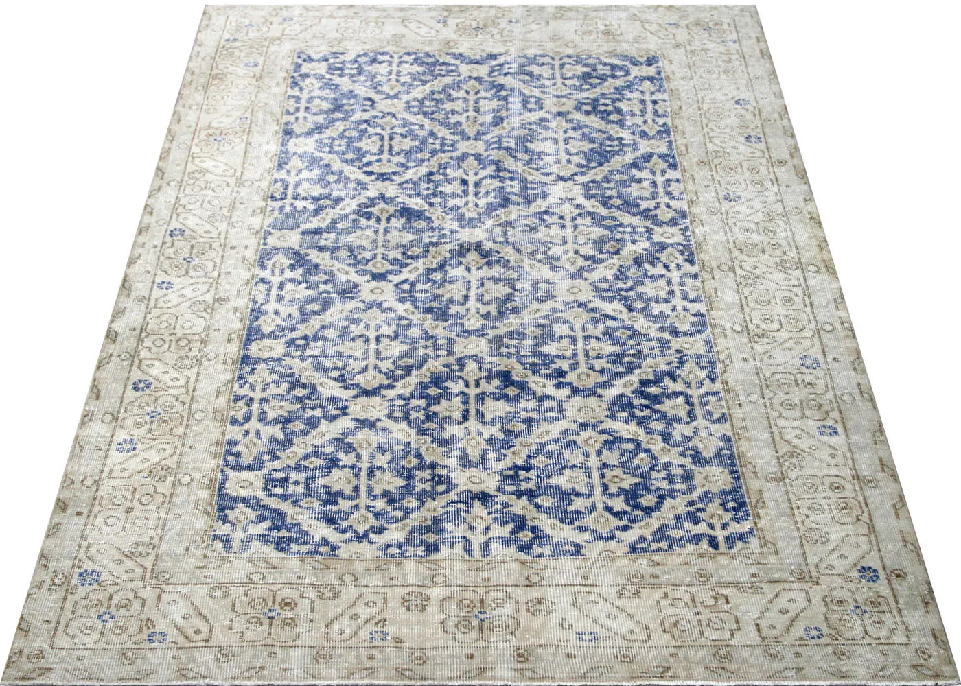 Vintage Turkish Oushak Rug - 5'2" x 8'4"