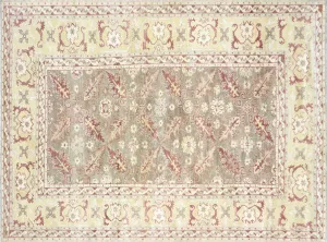 Vintage Turkish Oushak Rug - 5'5" x 7'3"