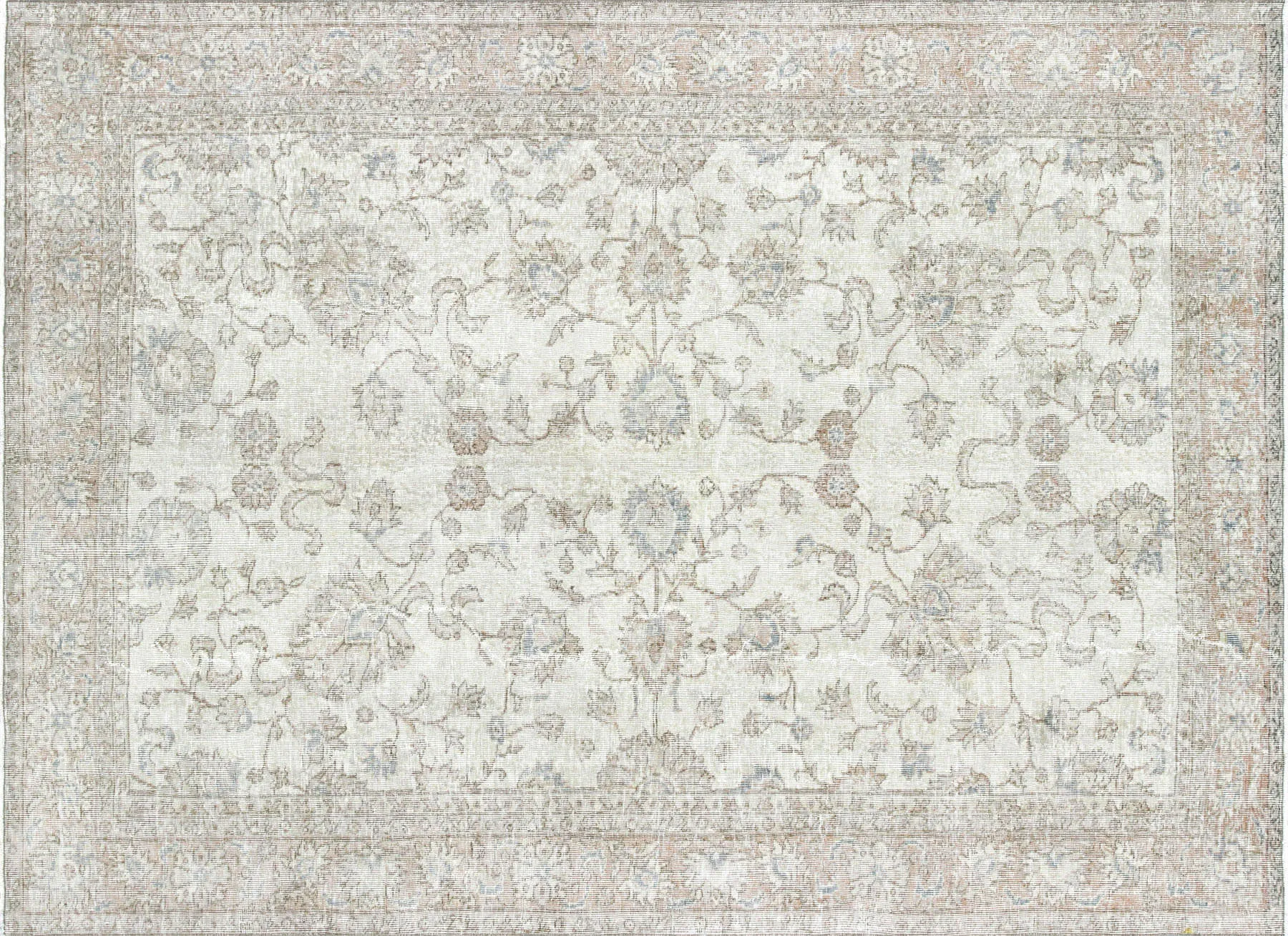 Vintage Turkish Oushak Rug - 6'10" x 9'4"