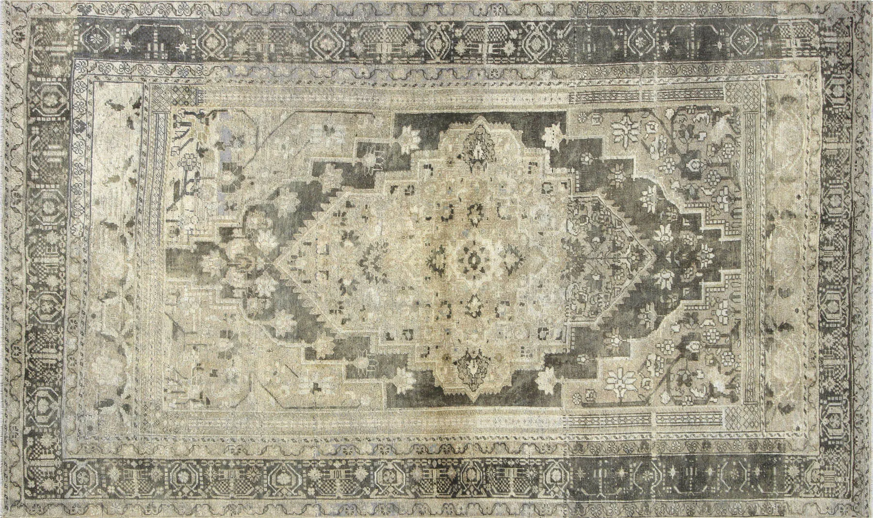 Vintage Turkish Oushak Rug - 6'7" x 10'10"