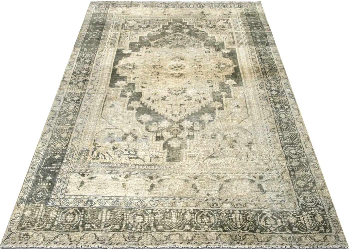 Vintage Turkish Oushak Rug - 6'7" x 10'10"