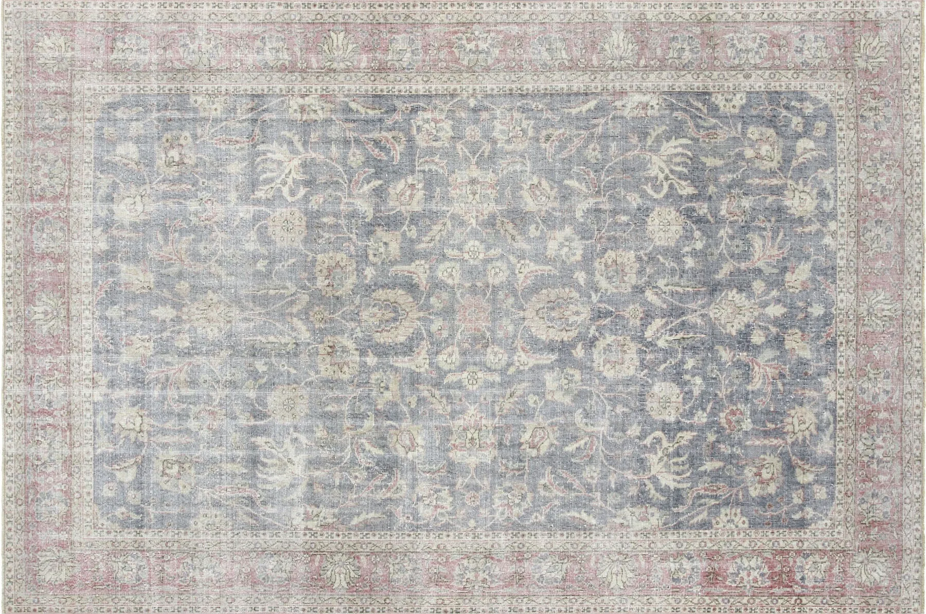 Vintage Turkish Oushak Rug - 6'7" x 10'