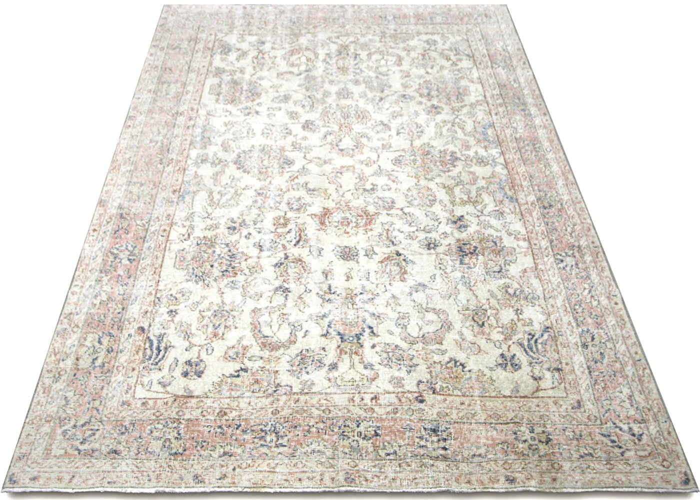 Vintage Turkish Oushak Rug - 7' x 11'4"