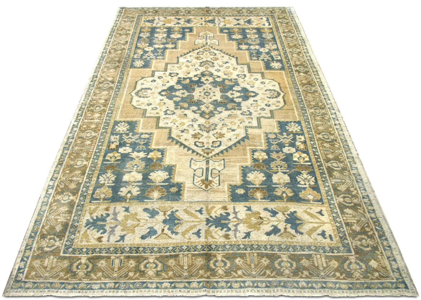 Vintage Turkish Oushak Rug - 7'1" x 12'5"