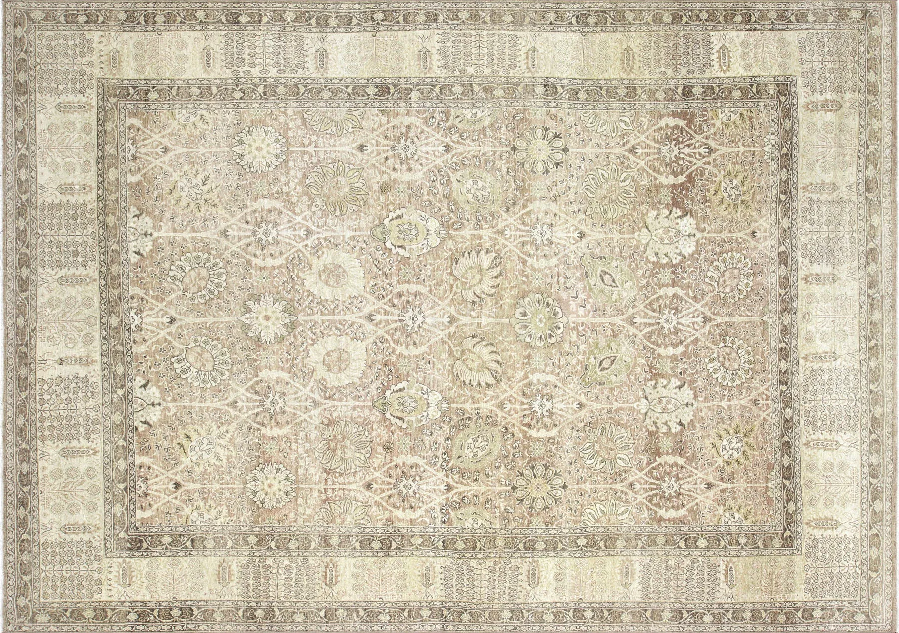 Vintage Turkish Oushak Rug - 8'10" x 12'6"