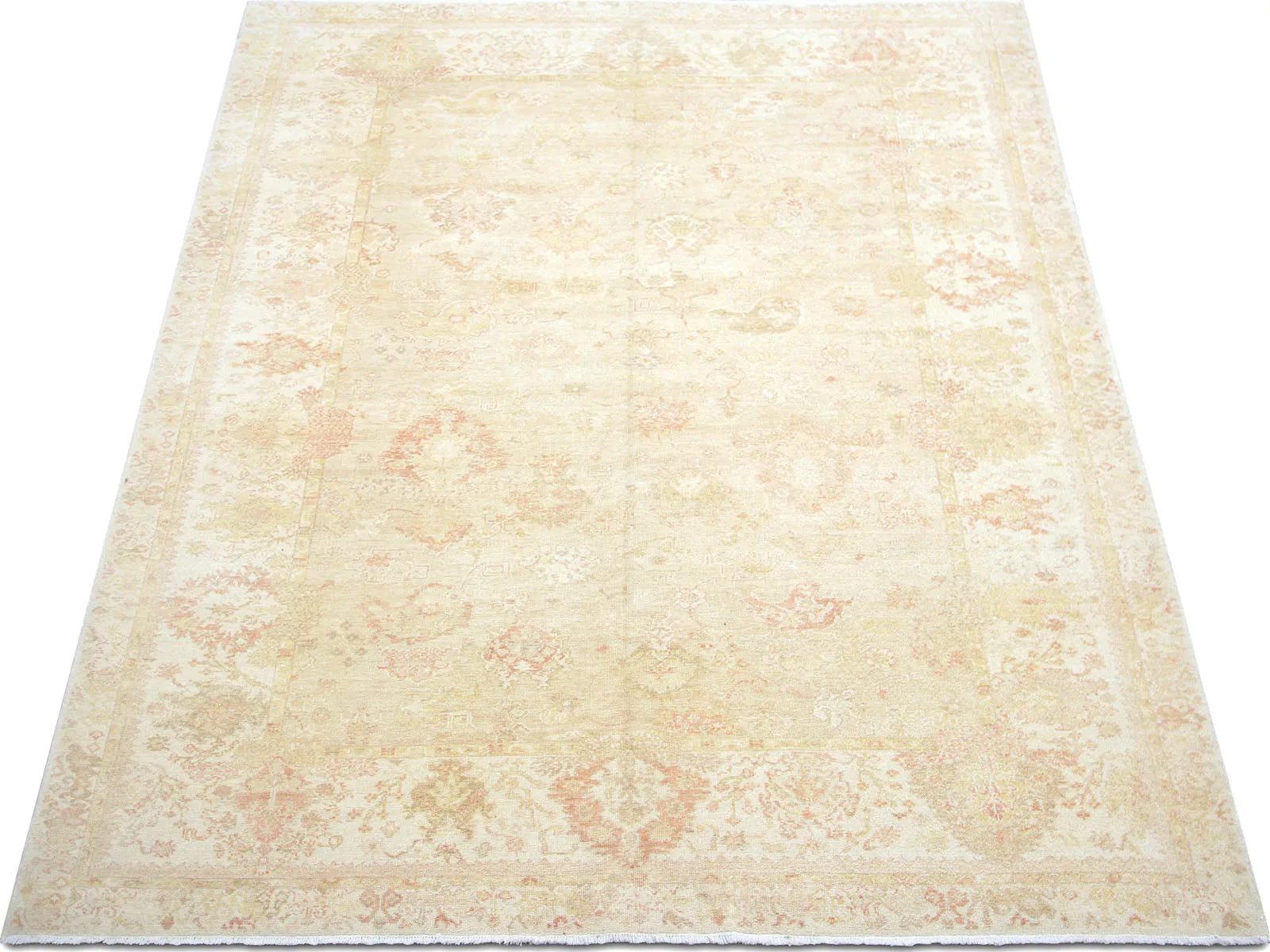 Vintage Turkish Oushak Rug - 8'2" x 9'8"