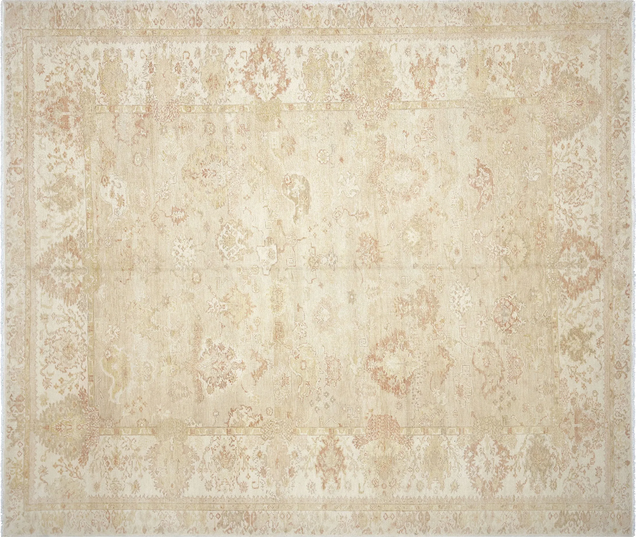 Vintage Turkish Oushak Rug - 8'2" x 9'8"