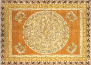 Vintage Turkish Oushak Rug - 8'7" x 11'10"
