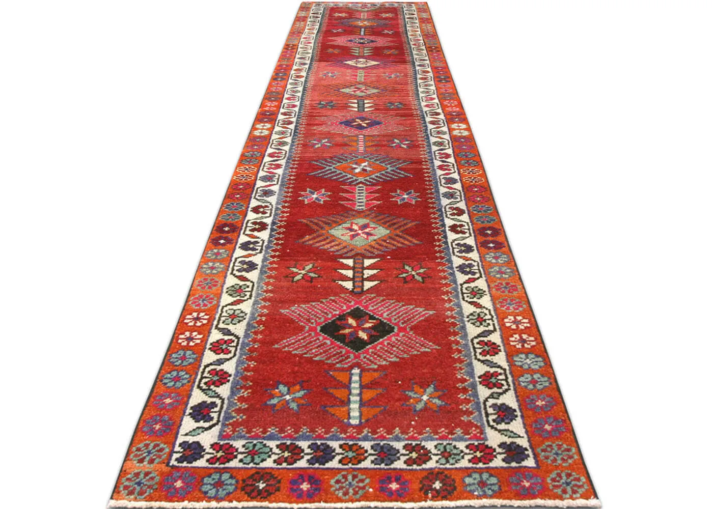 Vintage Turkish Oushak Runner - 2'9" x 12'10"