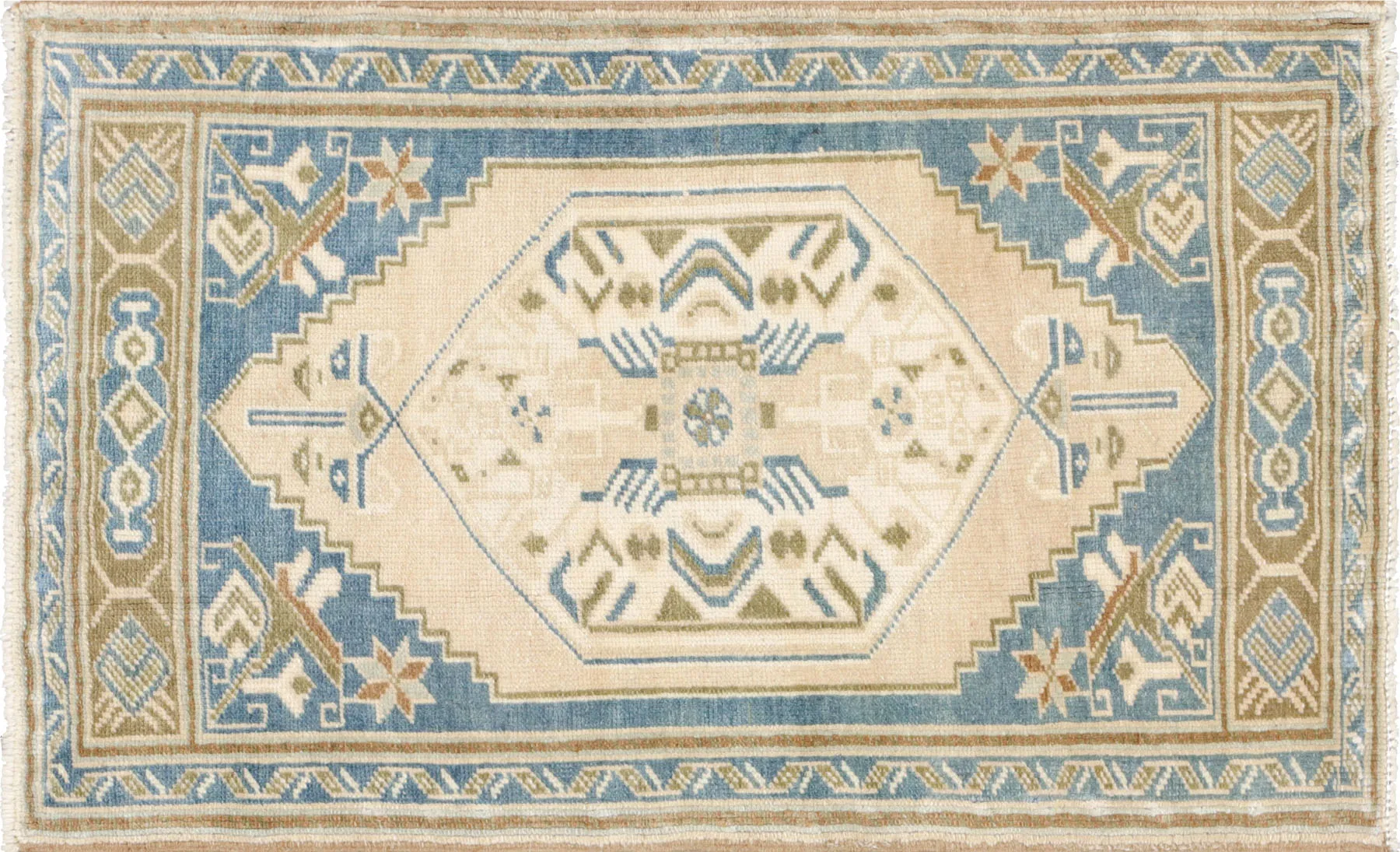 Vintage Turkish Oushak Yastic - 1'11" x 3'1"