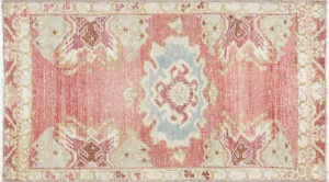 Vintage Turkish Oushak Yastic - 1'8" x 3'