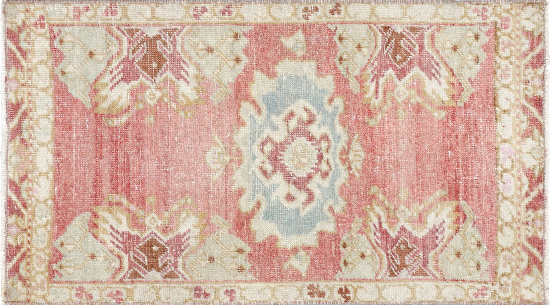 Vintage Turkish Oushak Yastic - 1'8" x 3'