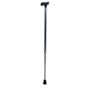 Walking Aluminum Cane Stick With Wood Handle -Adjustable-