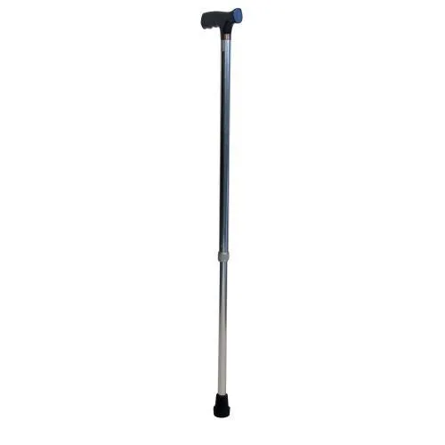 Walking Aluminum Cane Stick With Wood Handle -Adjustable-