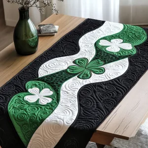 Whispering Clover Quilted Table Runner NCU0PTT136