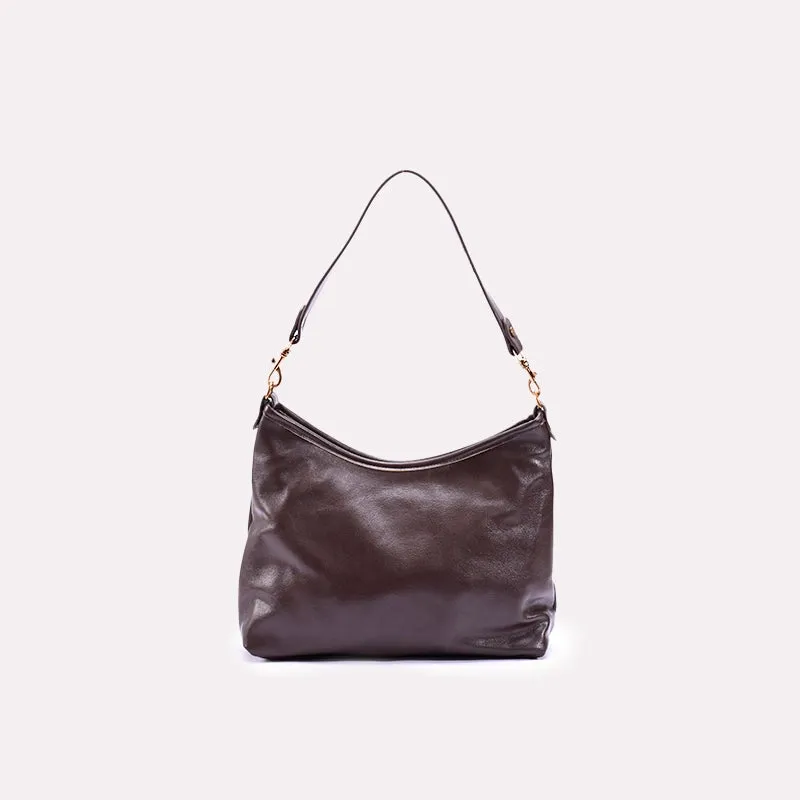 Whispering Dark Brown Casual Shoulder Bags  0331189