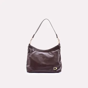 Whispering Dark Brown Casual Shoulder Bags  0331189