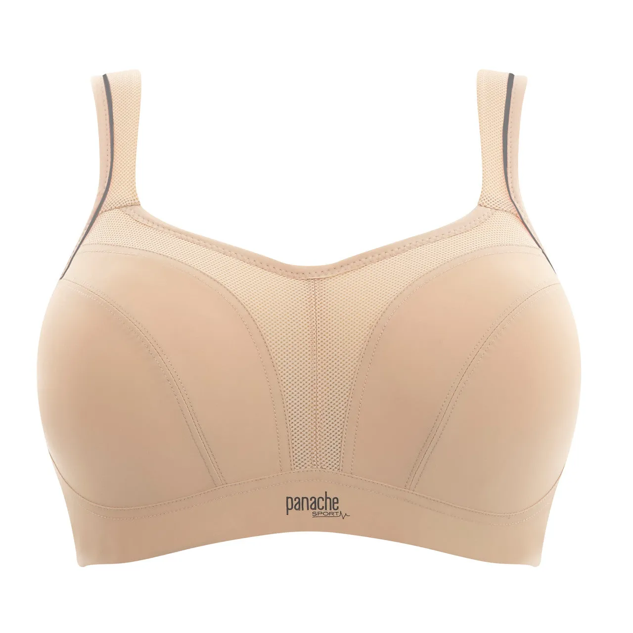 Wired Padded Sports Bra - Latte