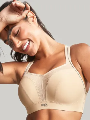 Wired Padded Sports Bra - Latte