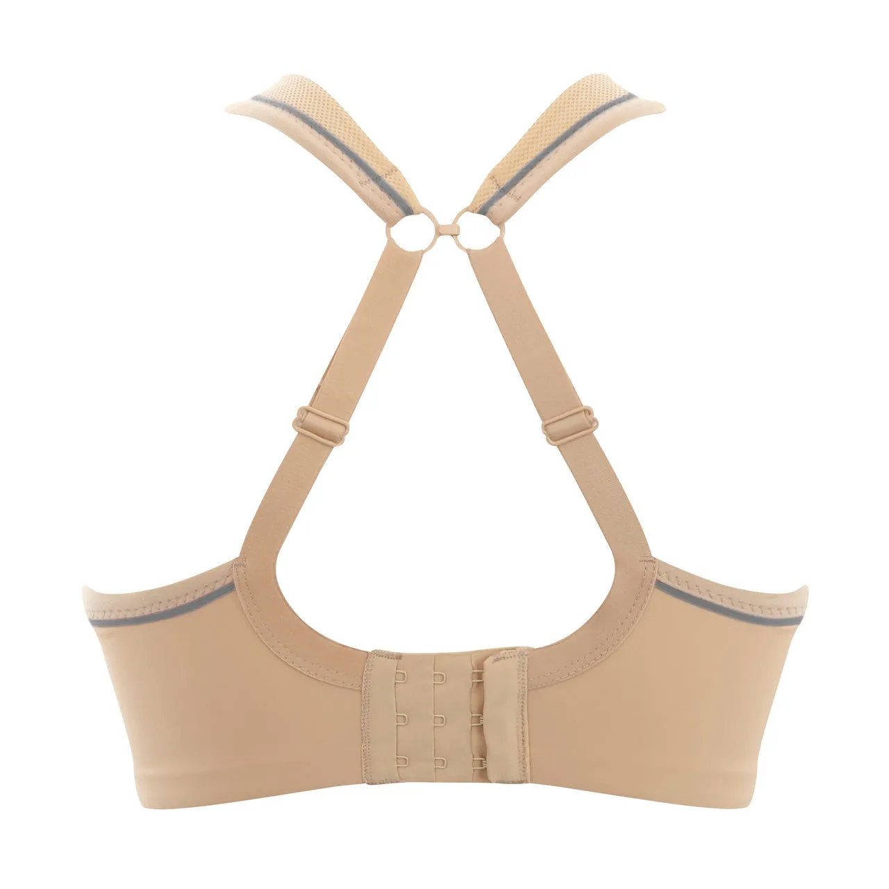 Wired Padded Sports Bra - Latte