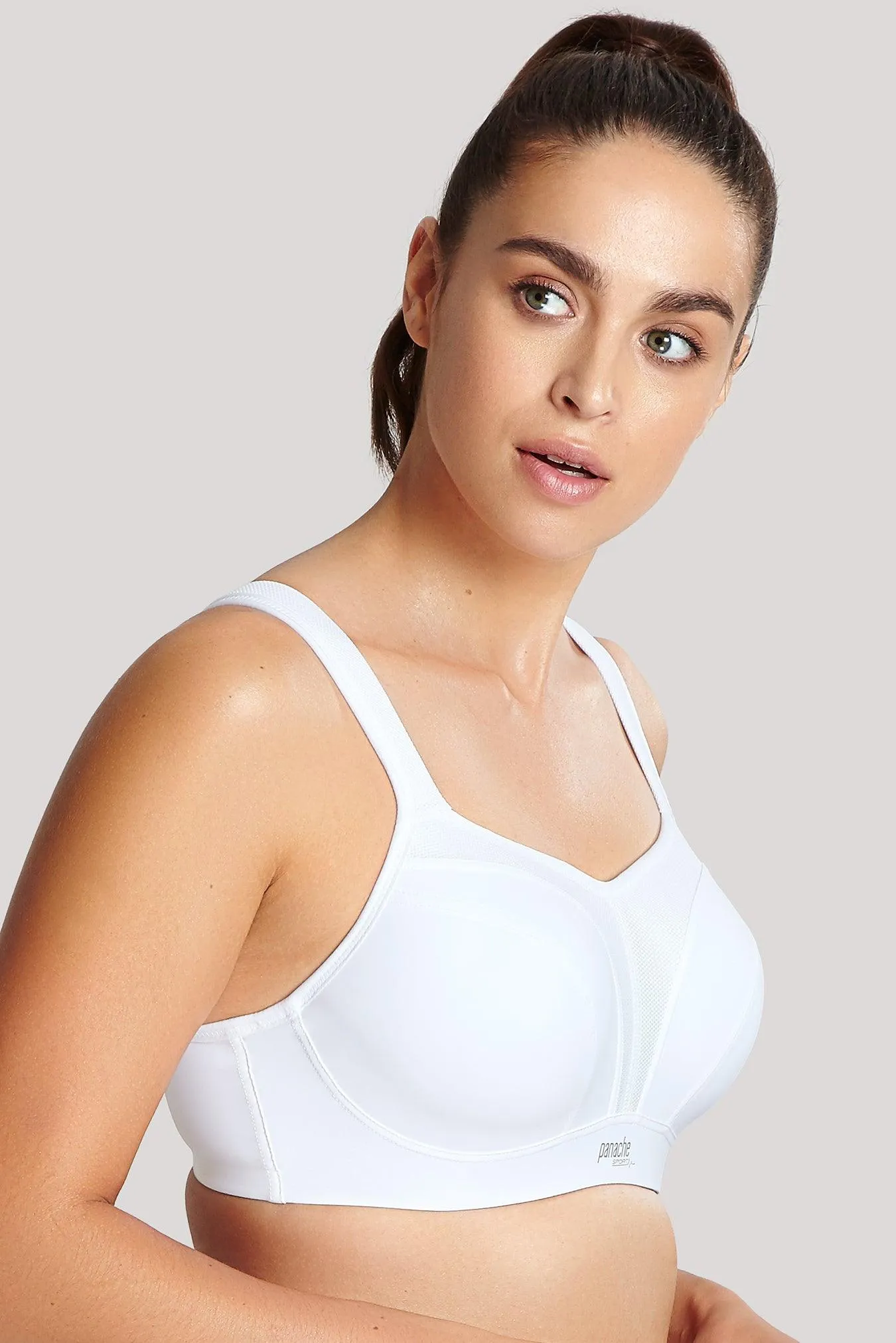 Wired Padded Sports Bra - White