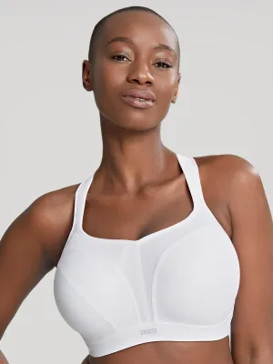 Wired Padded Sports Bra - White