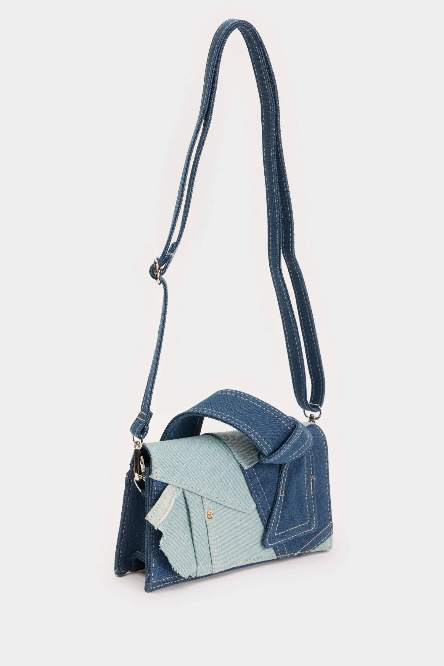 Women Jean Look Shoulder Bag