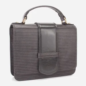 Womens "DOWET" Patent Textured Handbag