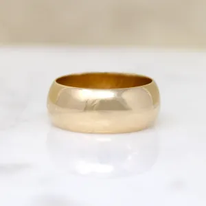 Wonderfully Wide 18k Gold Wedding Band