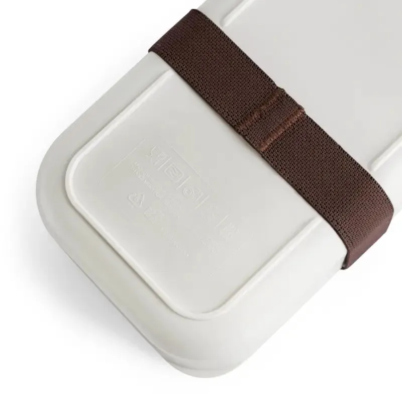 Wooden Lid Bento Lunchbox with Delicate Floral Pattern