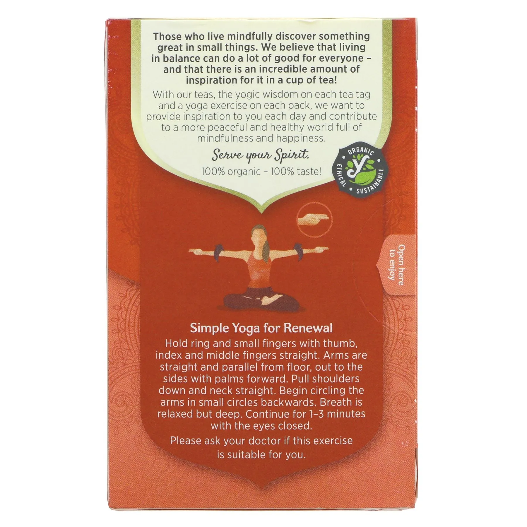 Yogi Tea | Heartwarming - Basil, Orange Peel, Chili | 17 bags
