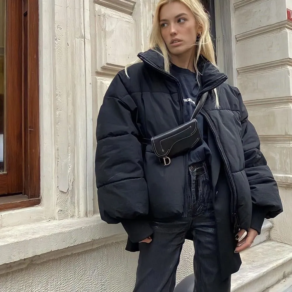 Zena | Collared Puffer Zip Jacket