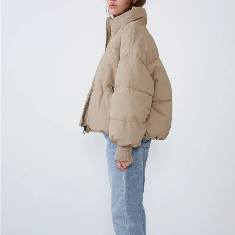 Zena | Collared Puffer Zip Jacket