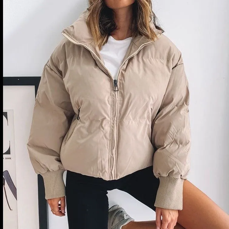 Zena | Collared Puffer Zip Jacket