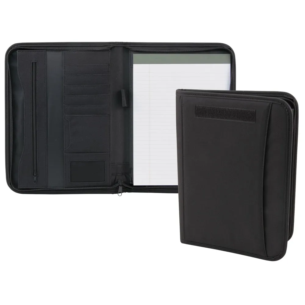 Zippered Padfolio - Black