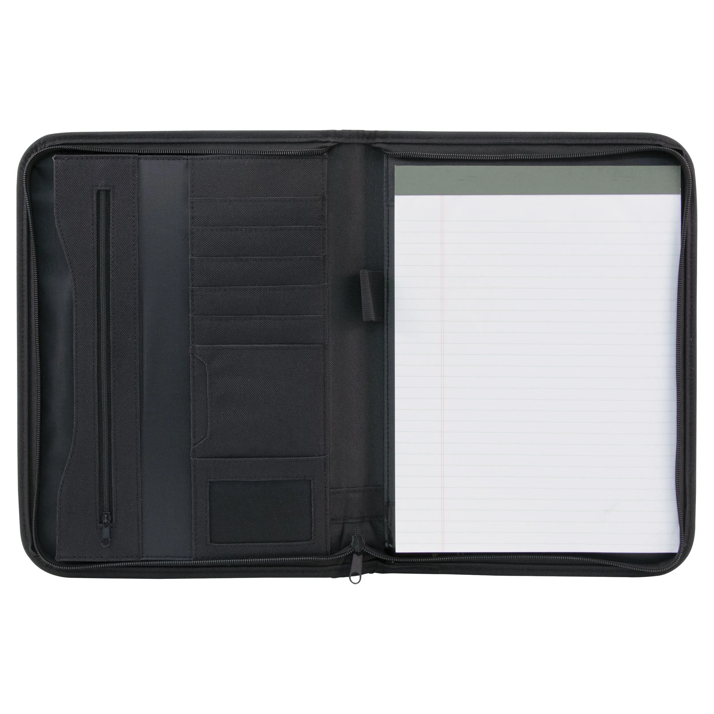 Zippered Padfolio - Black