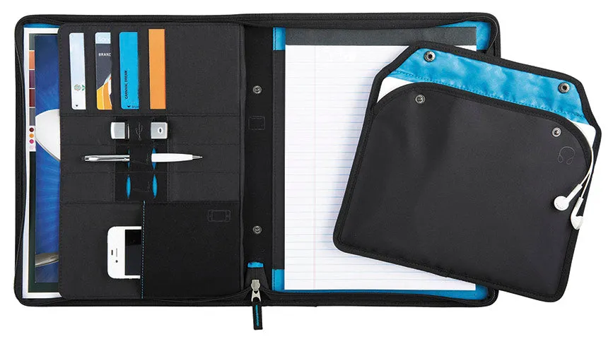 Zoom 2 In 1 Tech Sleeve Zip Padfolio